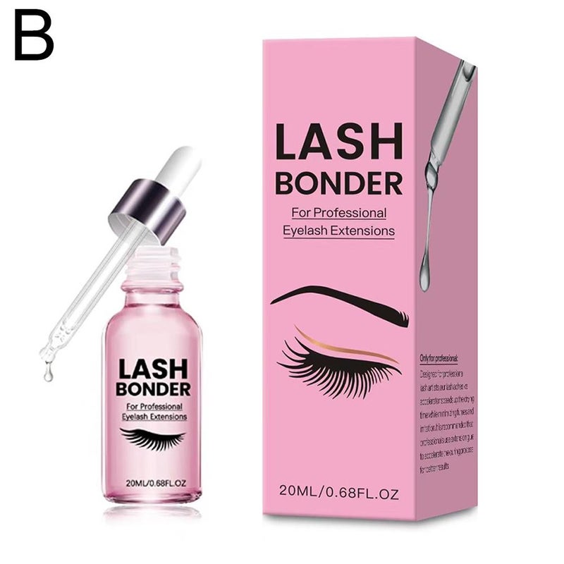 Eyelash Extension Glue Companion, Softening and Quick-Drying Adhesive, Eyelash Extension Glue Accelerator, Strengthening and Long-Lasting Setting Liquid 20ml